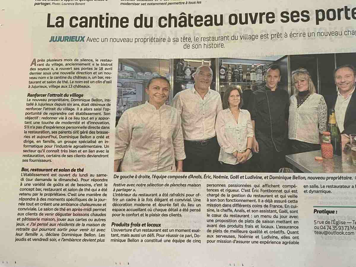 La Cantine du Château : Une nouvelle adresse conviviale pour redynamiser le&nbsp;village